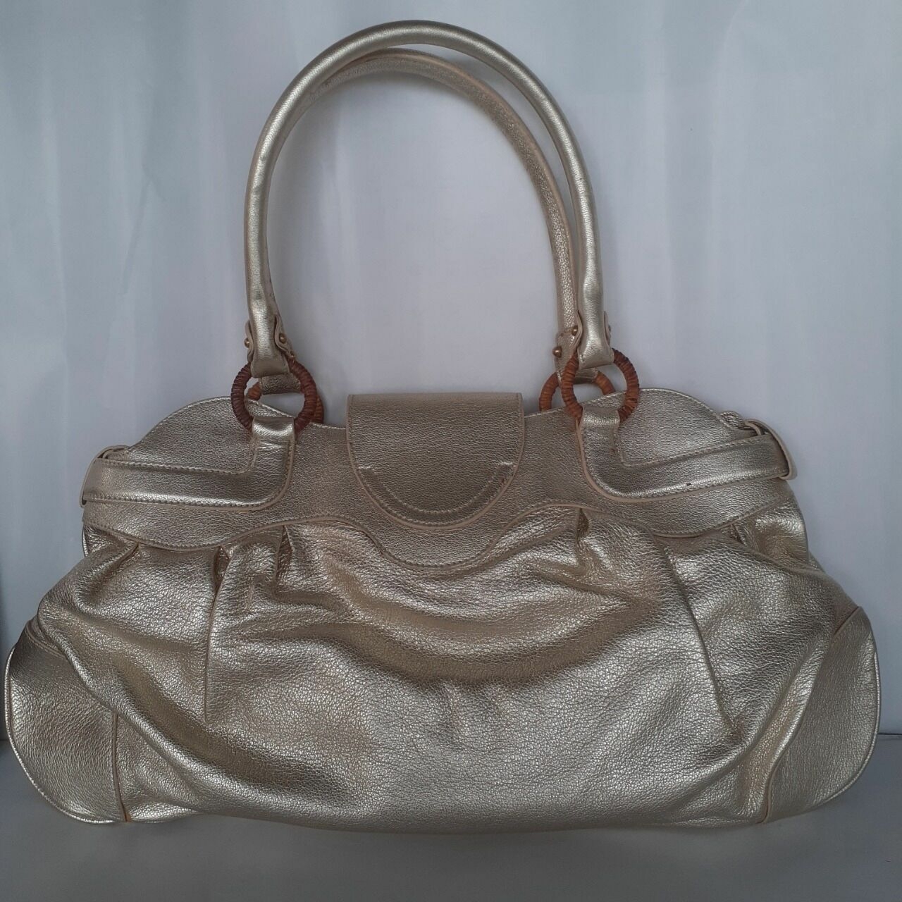 Salvatore Ferragamo Silver Handbag