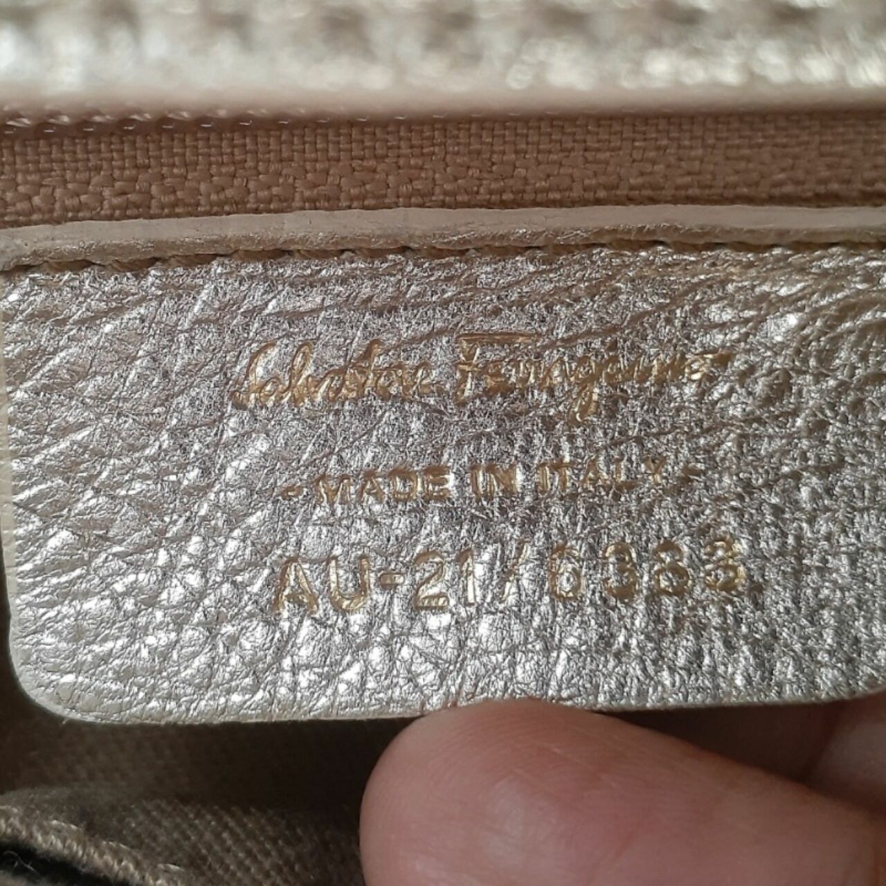 Salvatore Ferragamo Silver Handbag