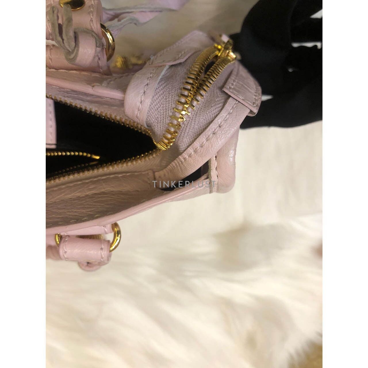 Balenciaga Classic Mini City Pink 2014 GHW Satchel