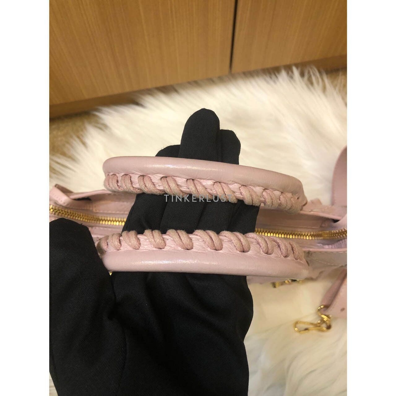 Balenciaga Classic Mini City Pink 2014 GHW Satchel