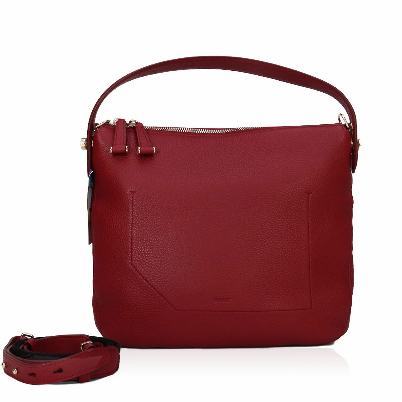 Bally Fiona Red Hobo Shoulder Bag