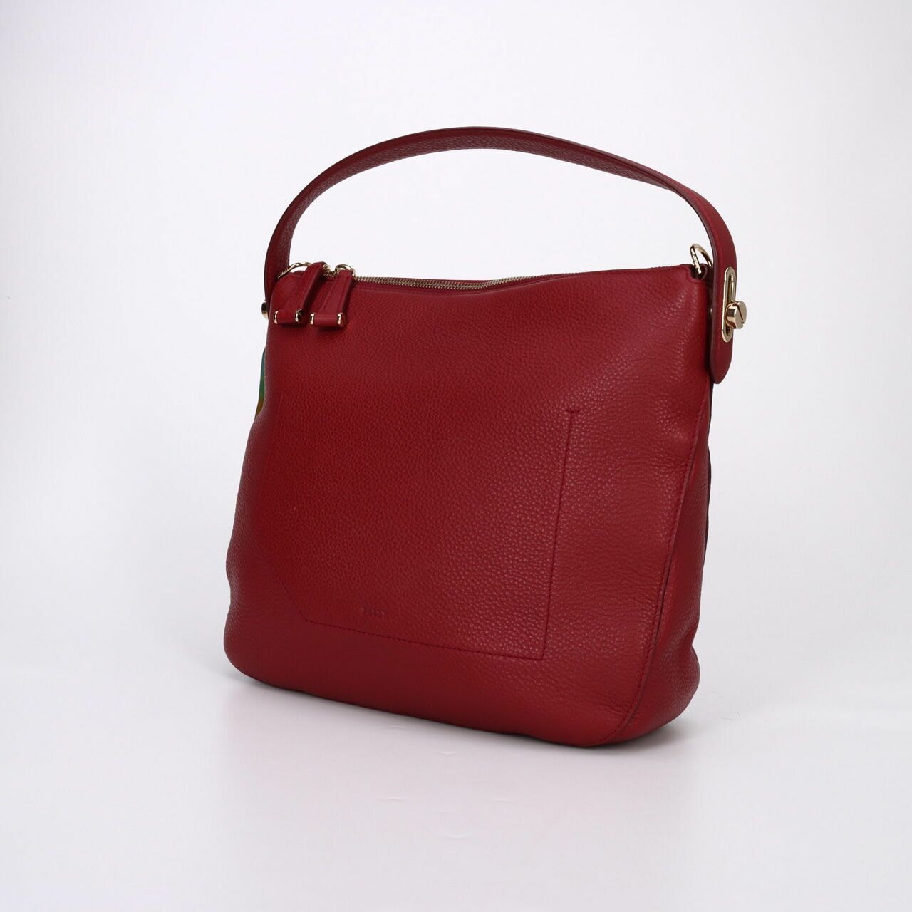 Bally Fiona Red Hobo Shoulder Bag