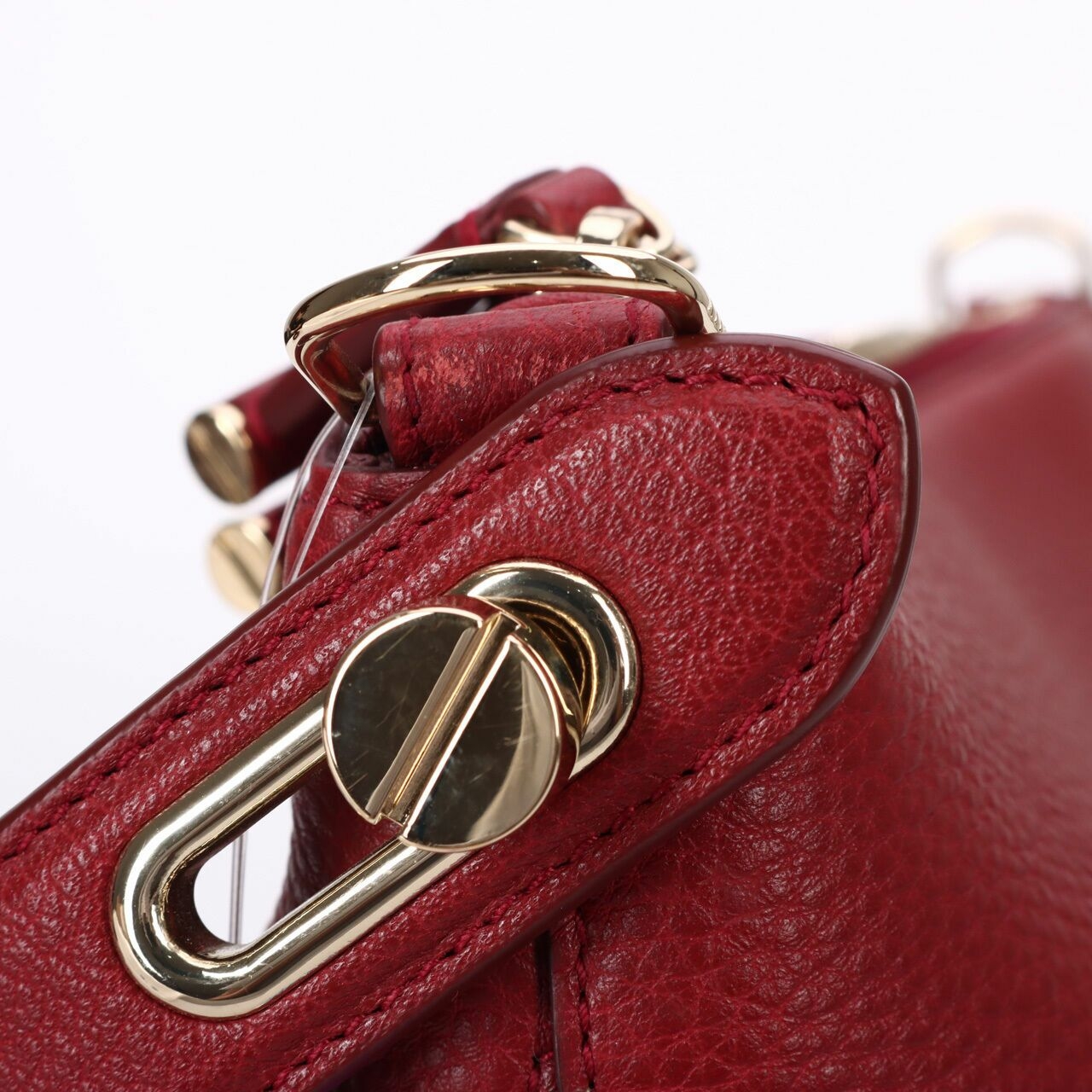 Bally Fiona Red Hobo Shoulder Bag