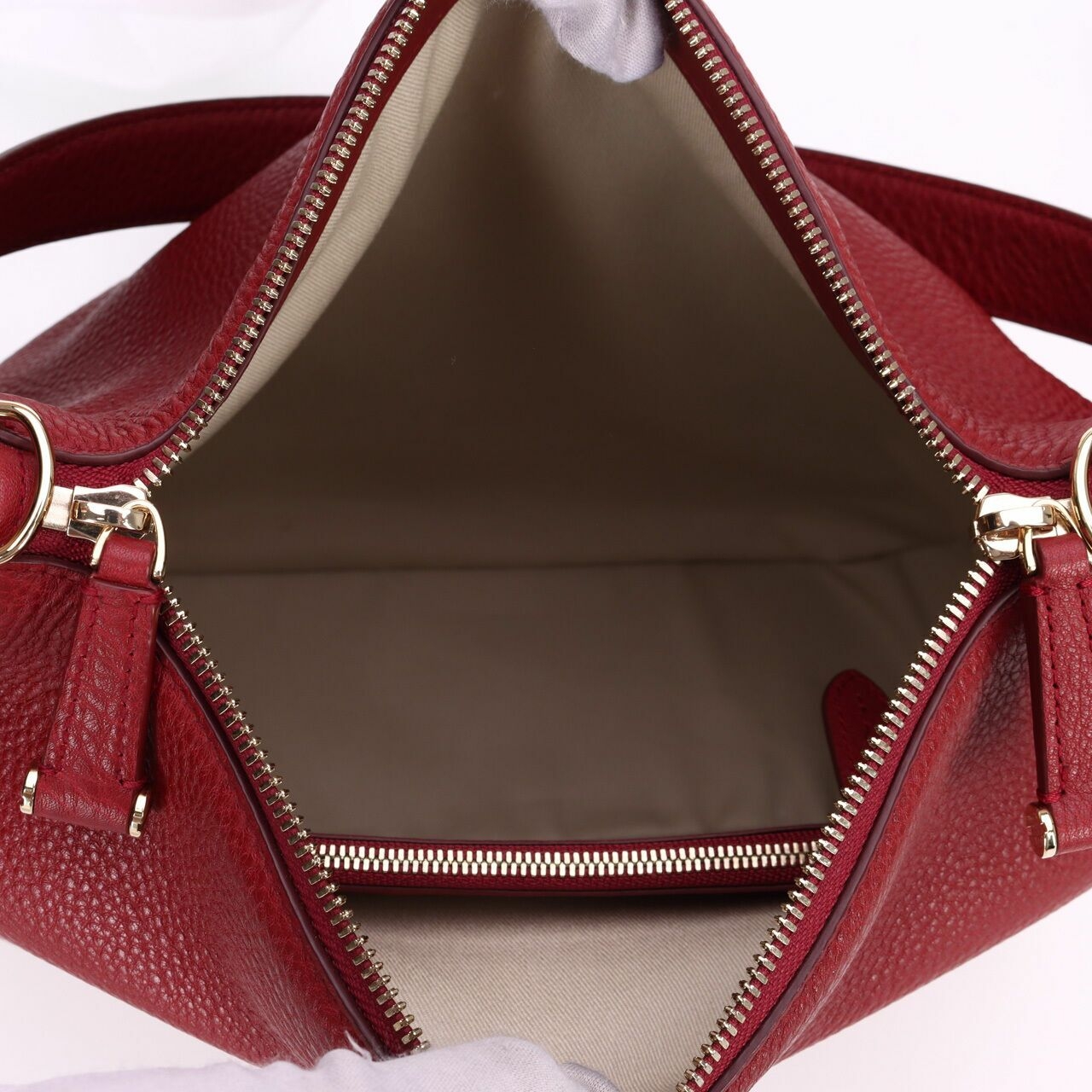 Bally Fiona Red Hobo Shoulder Bag