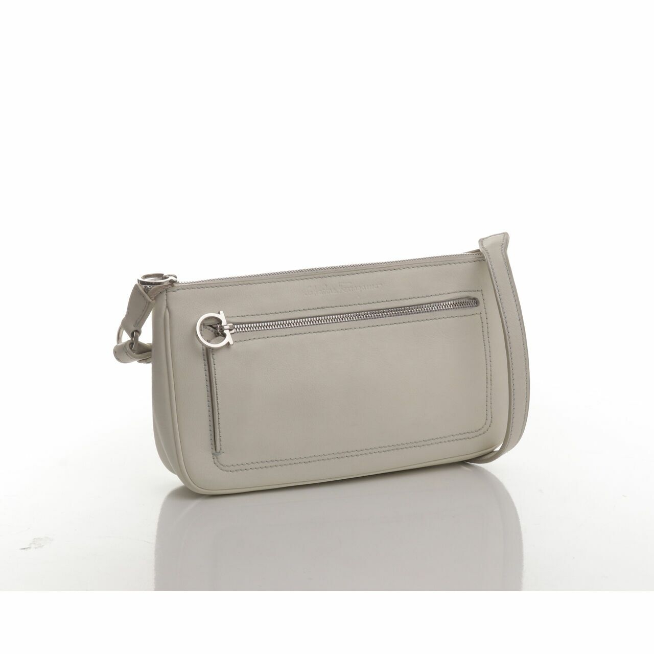 Salvatore Ferragamo White Shoulder Bag