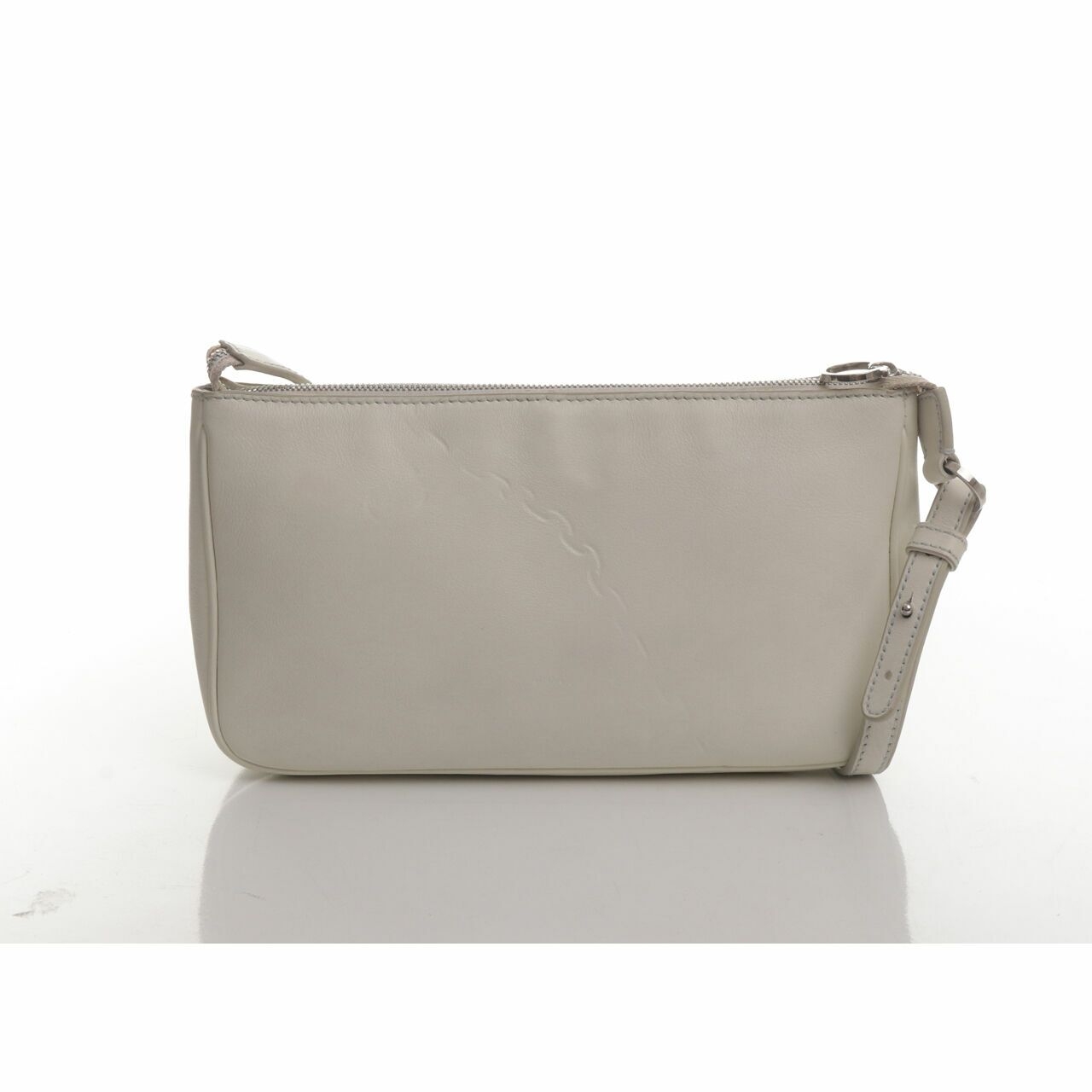 Salvatore Ferragamo White Shoulder Bag