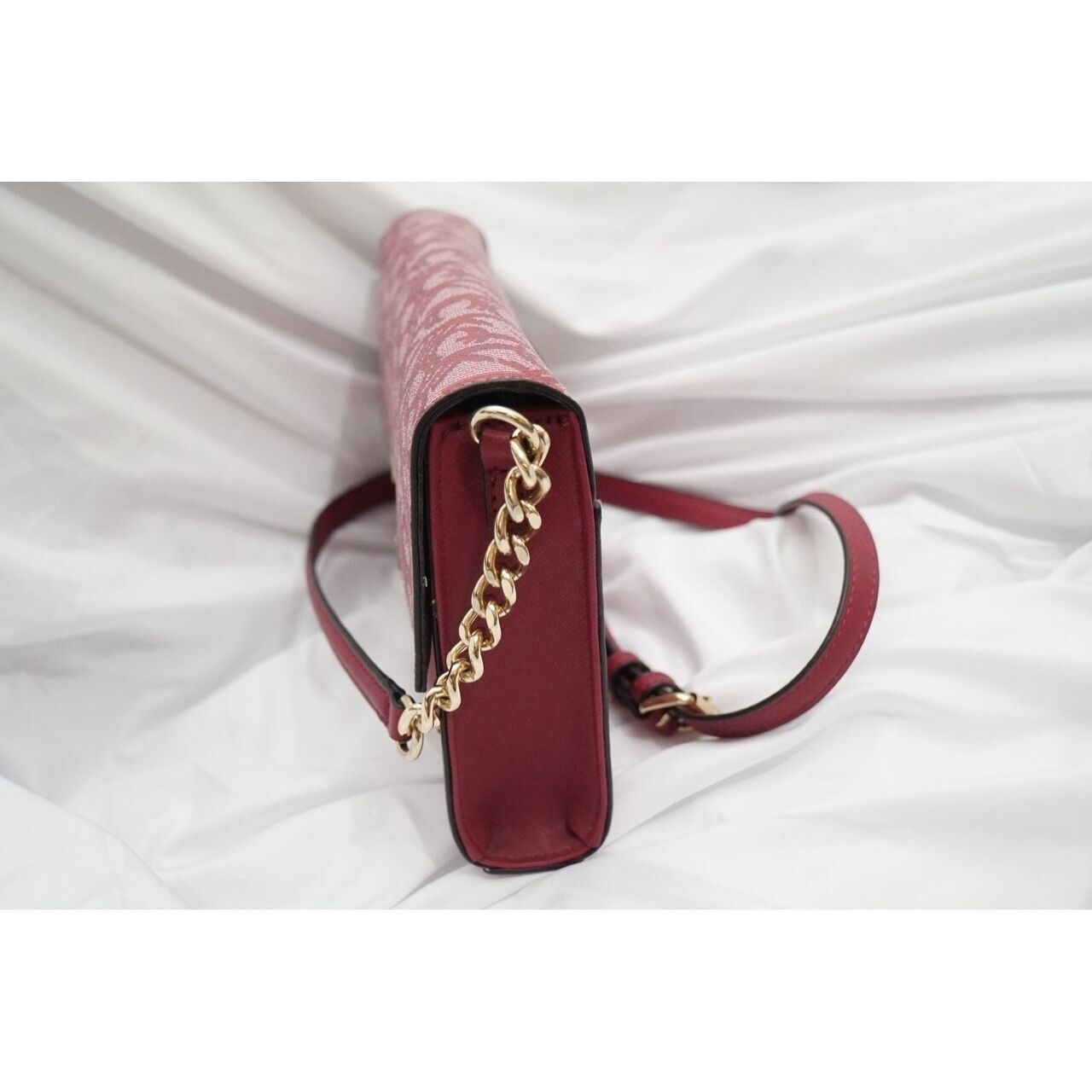 Calvin Klein Burgundy & Pink Sling Bag