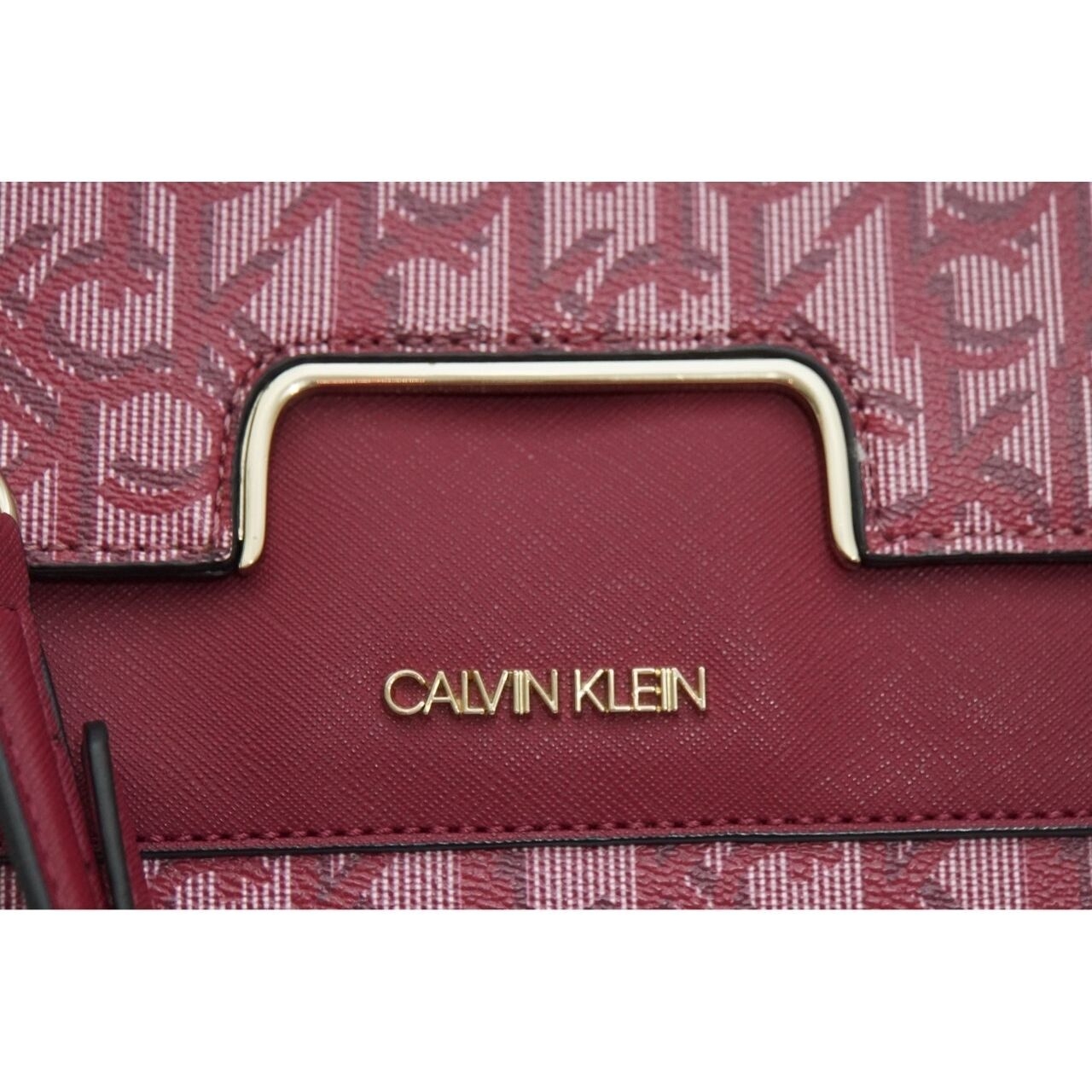 Calvin Klein Burgundy & Pink Sling Bag