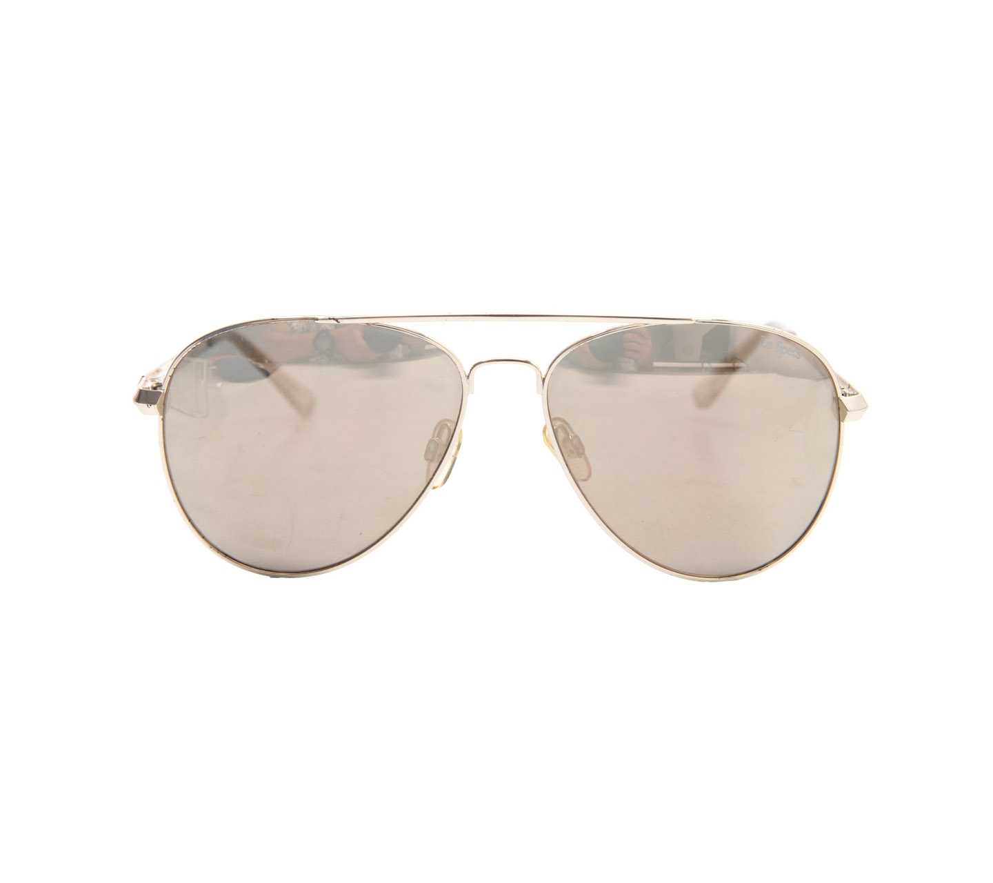 Le Specs Gold Gladiator Mirror Sunglasses