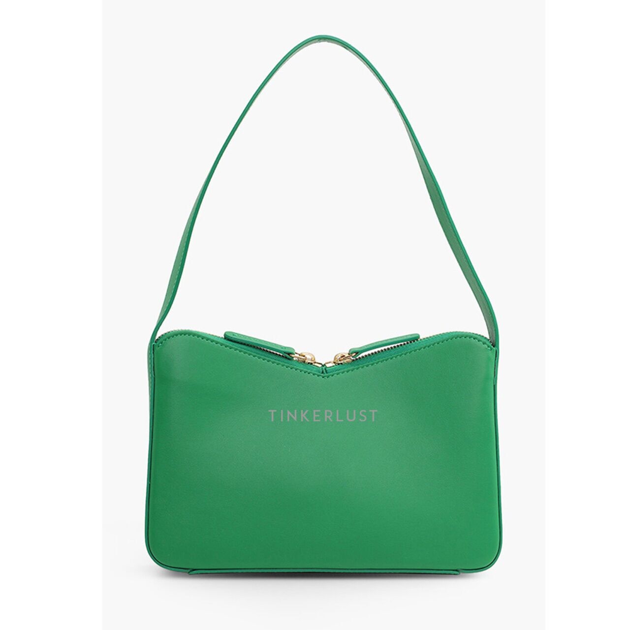 Mansur Gavriel M Frame Double Zip Baguette Bag in Grass