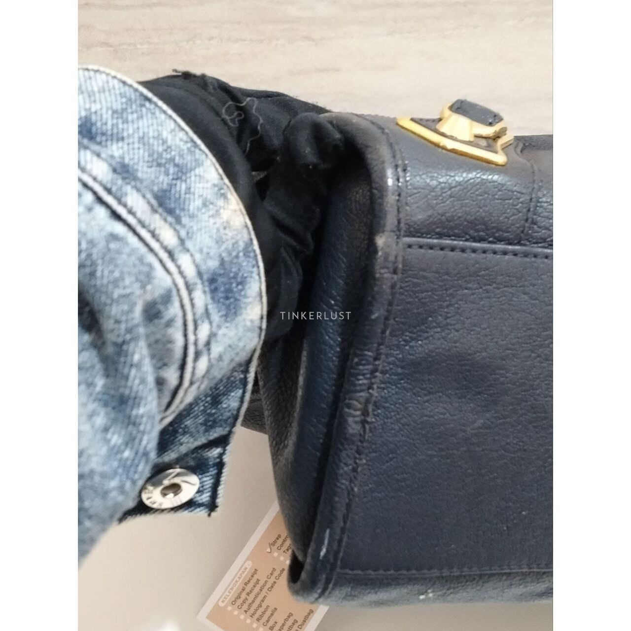 Balenciaga Medium Metallic Edge City in Navy Ghw 2017 Satchel Bag