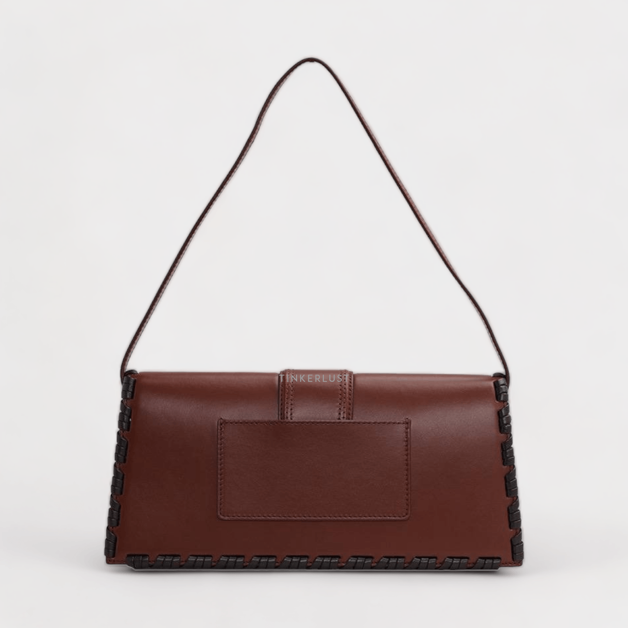 Jacquemus Le Bambino Long Lacet Flap Bag in Brown Smooth Leather Handbag