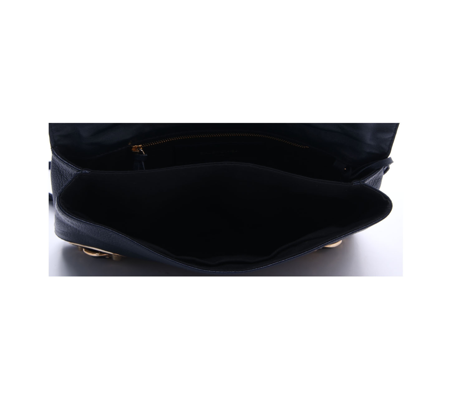 Balenciaga Navy Leather City Clutch