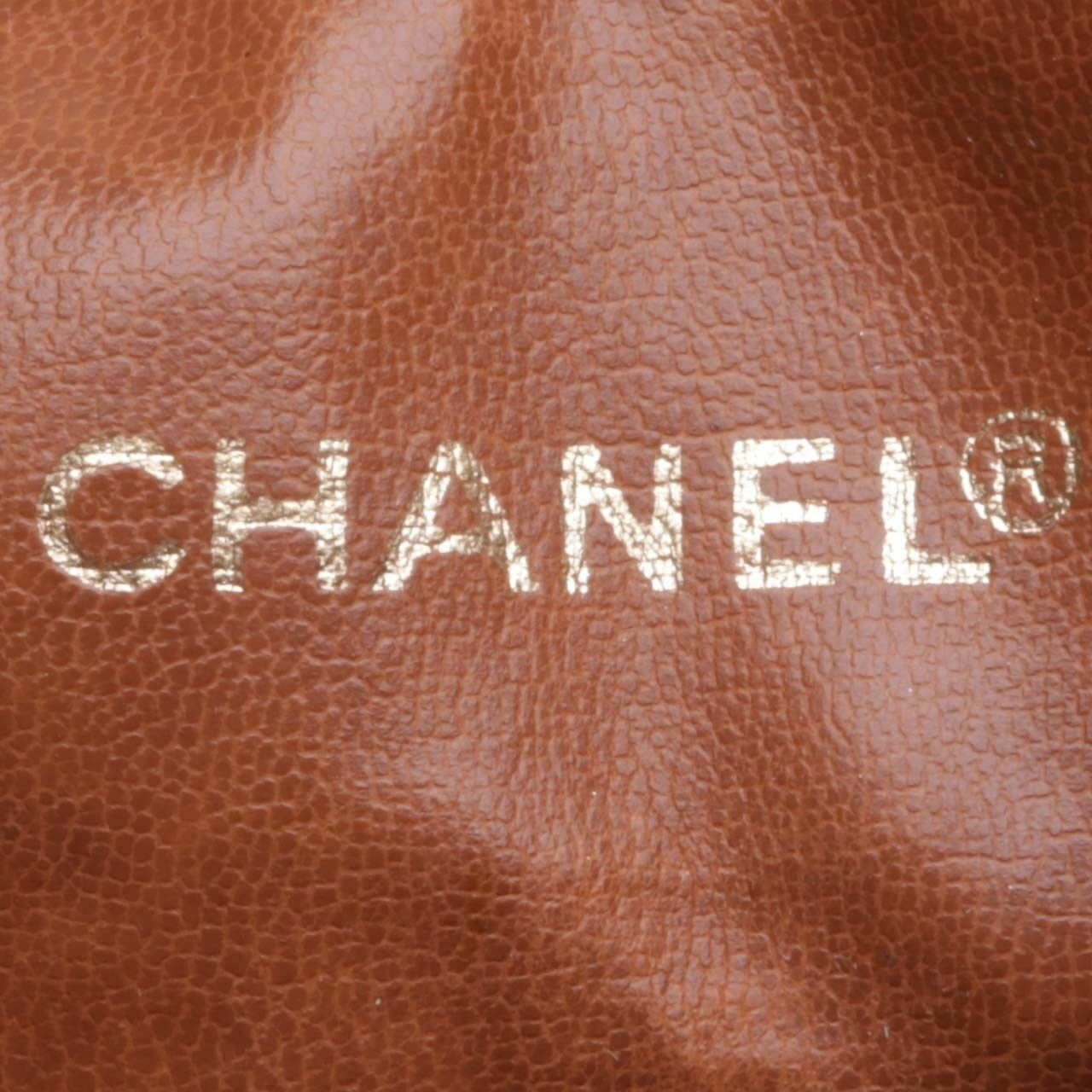  Chanel Brown Bucket Bag