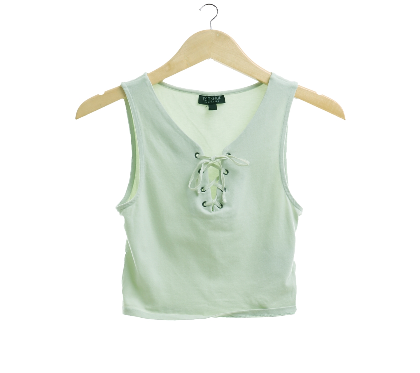 Topshop Light Green Sleeveless