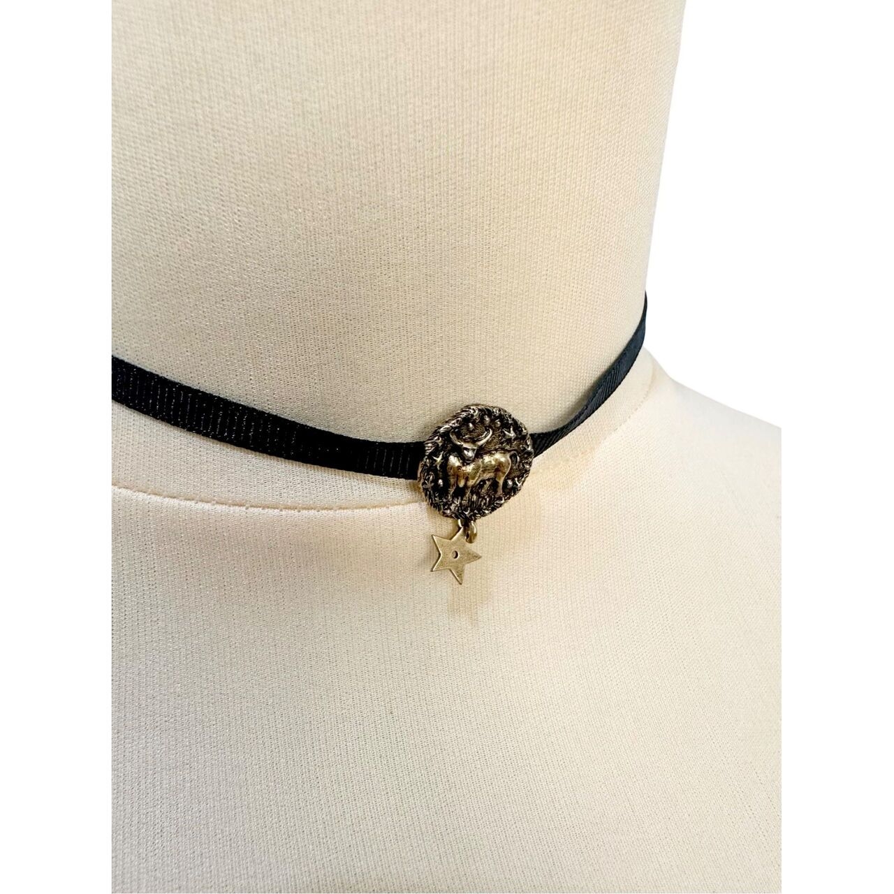 Christian Dior Black Constellation Choker Necklace