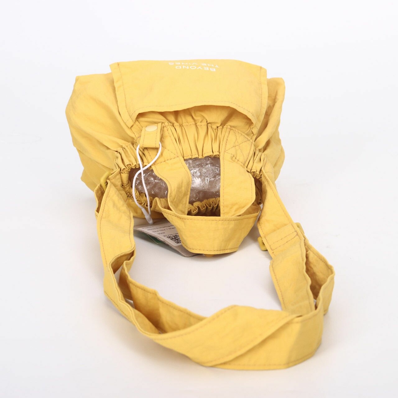 Beyond The vines Mustard Micro Dumpling Sling Bag