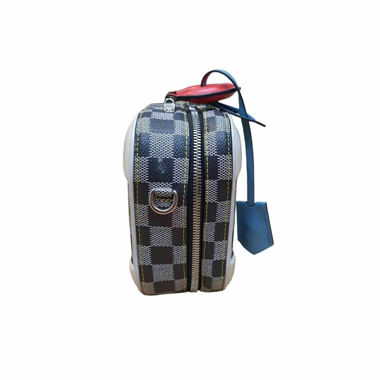 Louis Vuitton Damier Valisette BB Black White Satchel