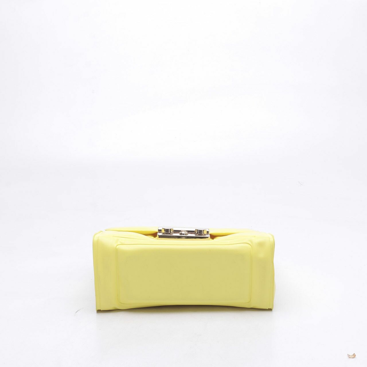 Furla Senape Rubber Metropolis Oxygen Yellow Mini Crossbody BagSling Bag