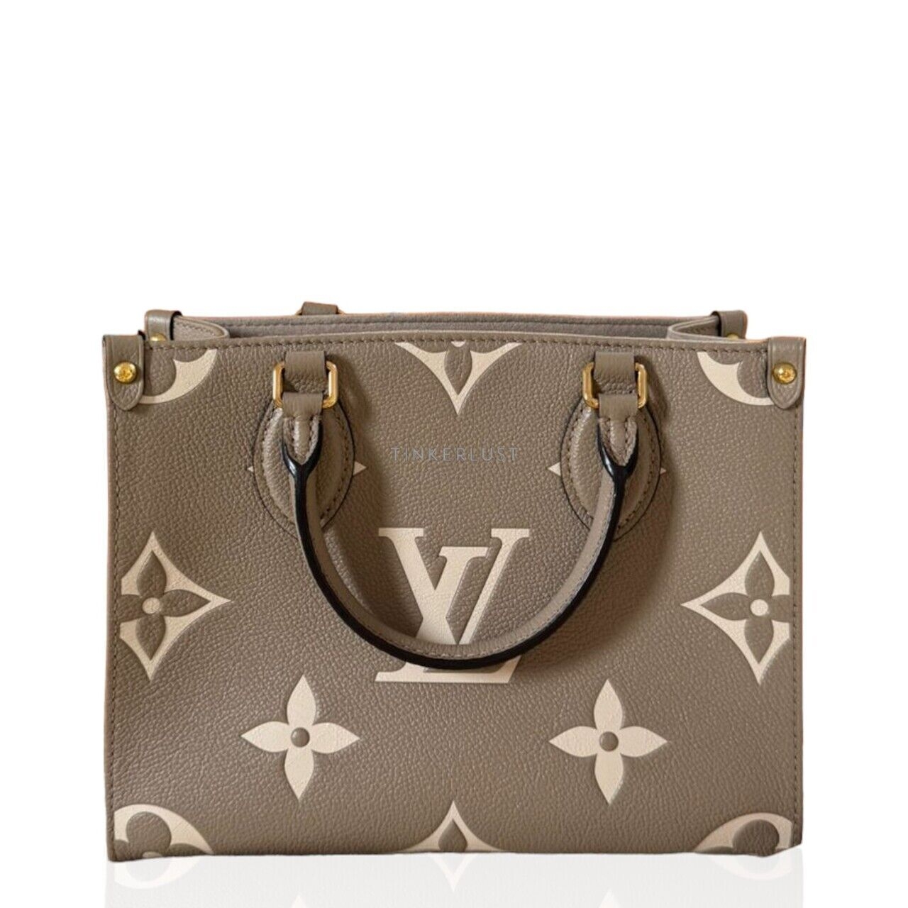 Louis Vuitton On The Go PM 2022 Empreinte Bicolor Gris Tourterelle Satchel Bag