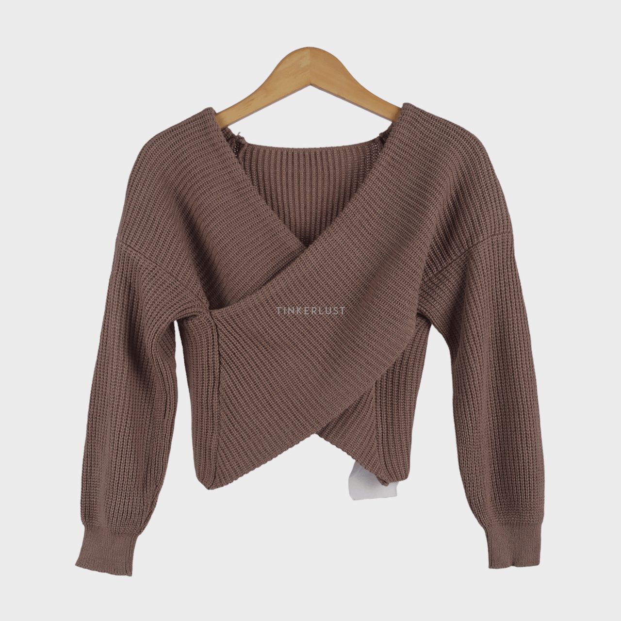 Private Collection Brown Knit Blouse