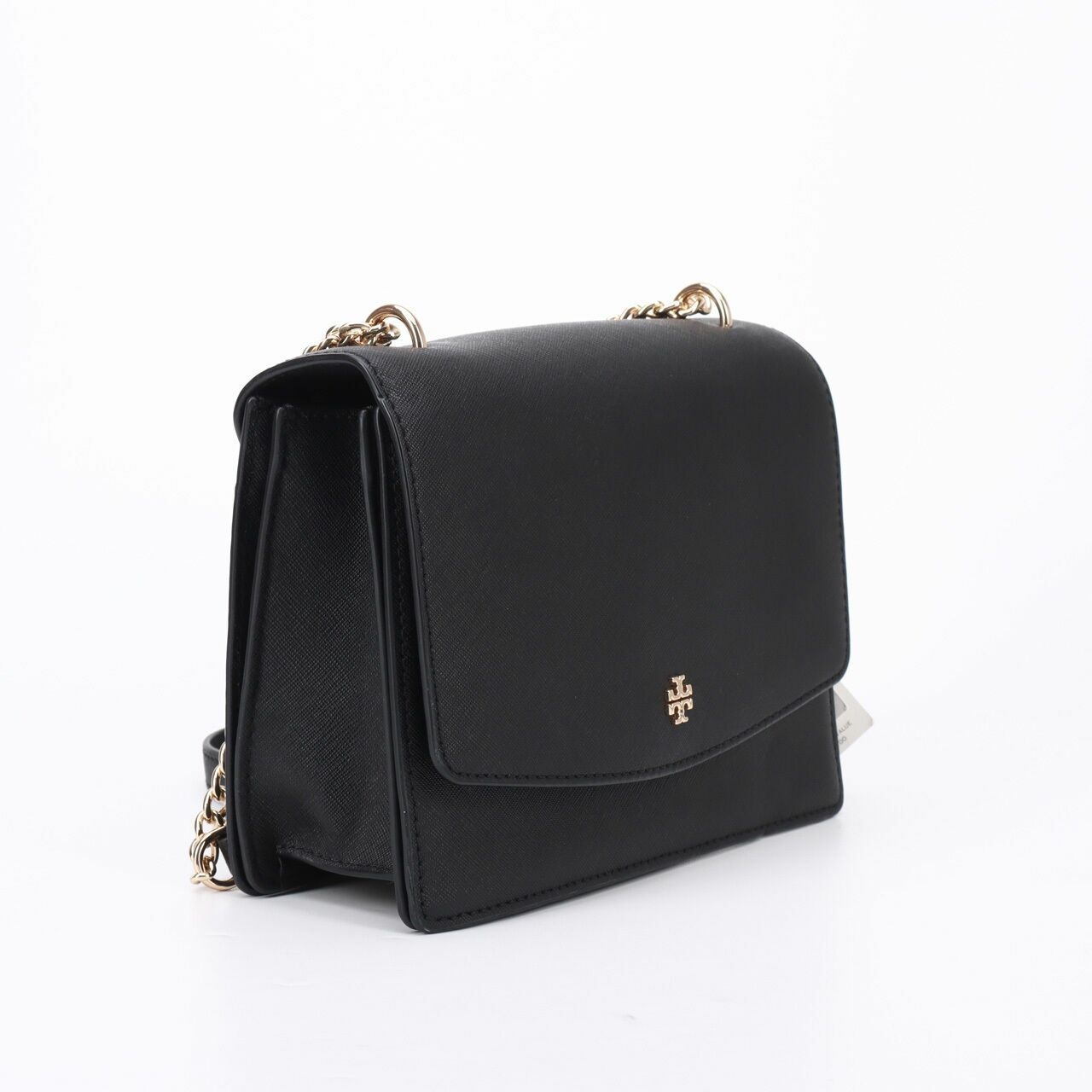 Tory Burch Emerson Flap Adjustable Shoulder Bag Black