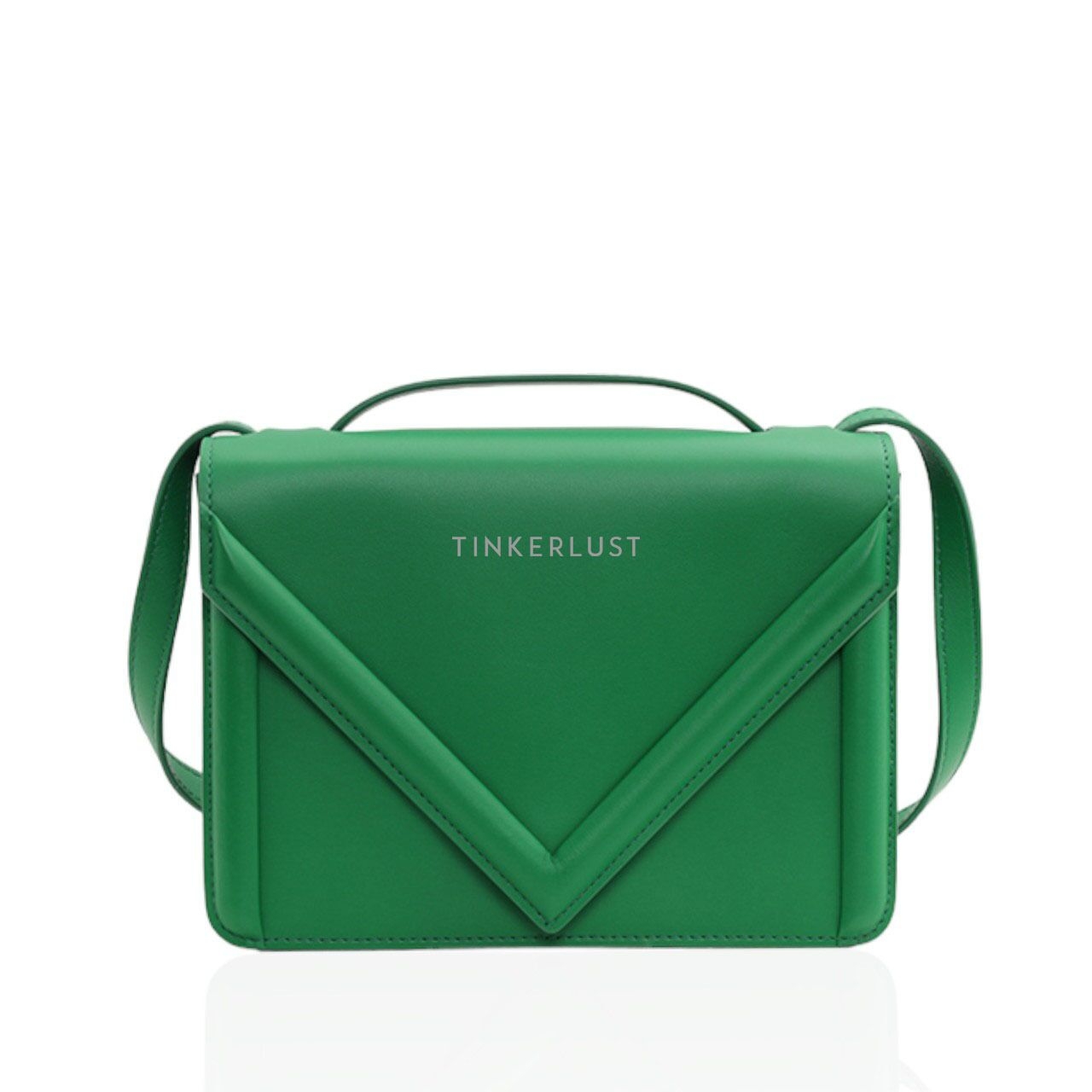 Mansur Gavriel M Frame Box Bag in Grass Calf Leather