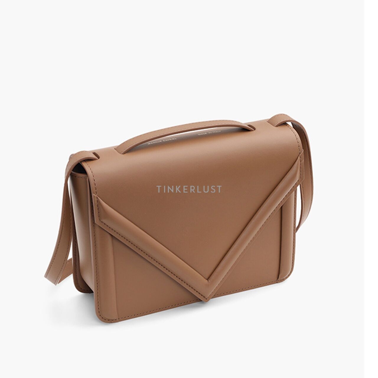 Mansur Gavriel M Frame Box Bag in Desert Calf Leather Sling Bag