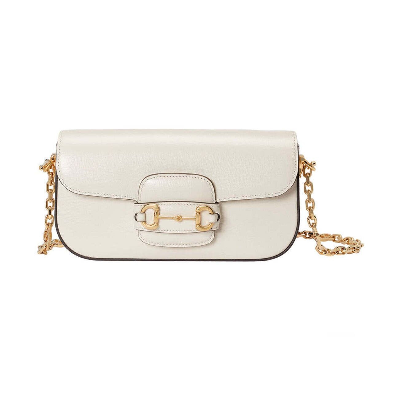 Gucci Horsebit 1955 Small Shoulder Bag White