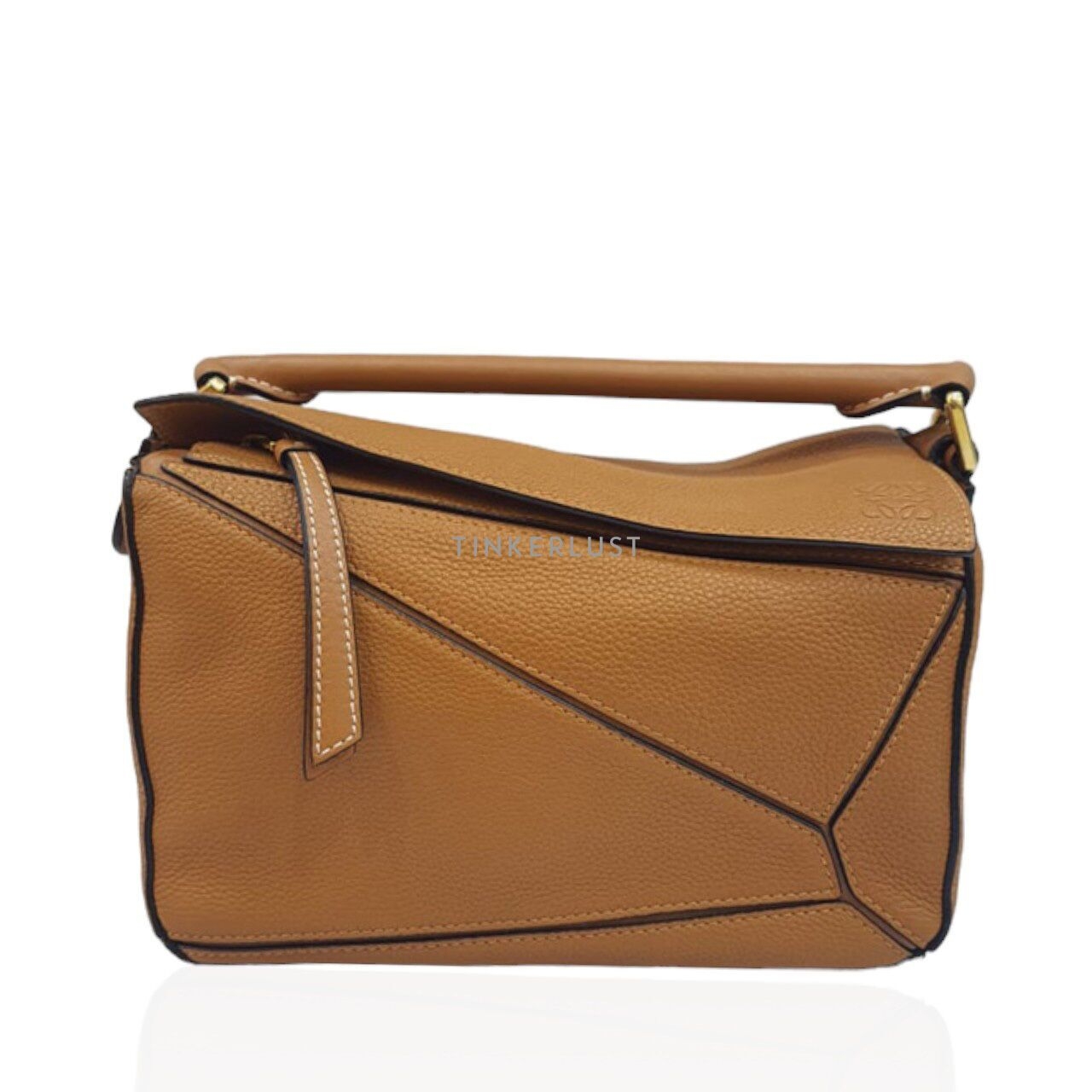 Loewe Puzzle Small Caramel Grained GHW 2019 Satchel