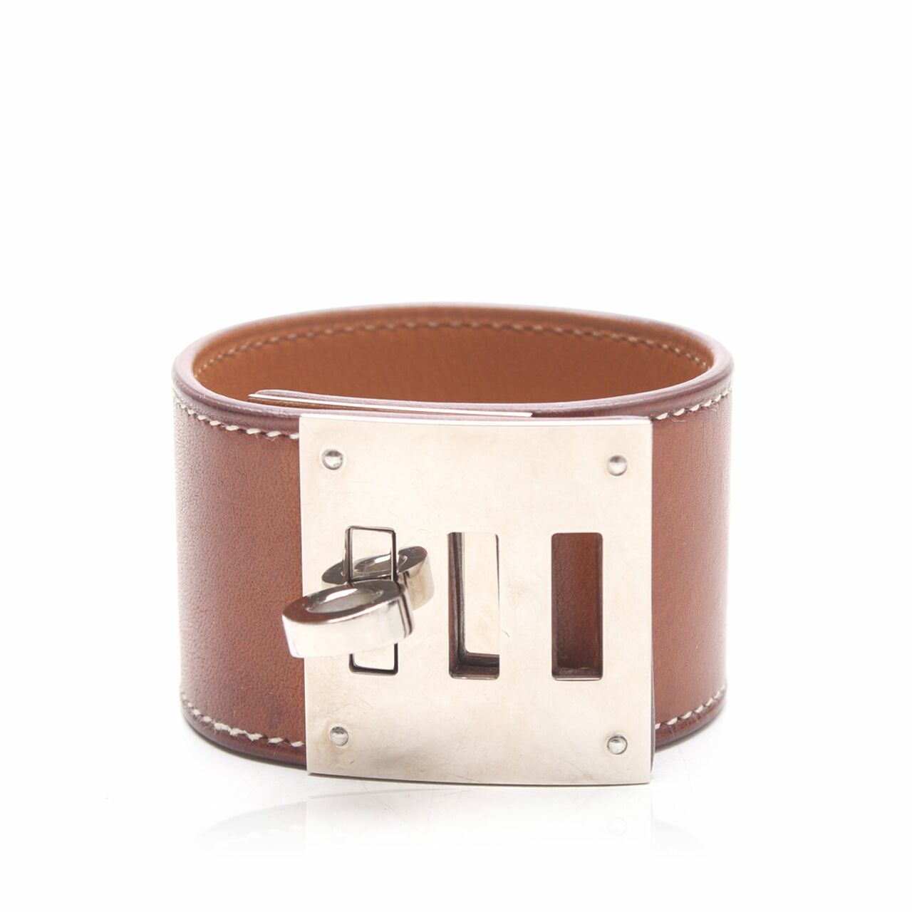 Hermes Kelly Dog Brown Bracelet