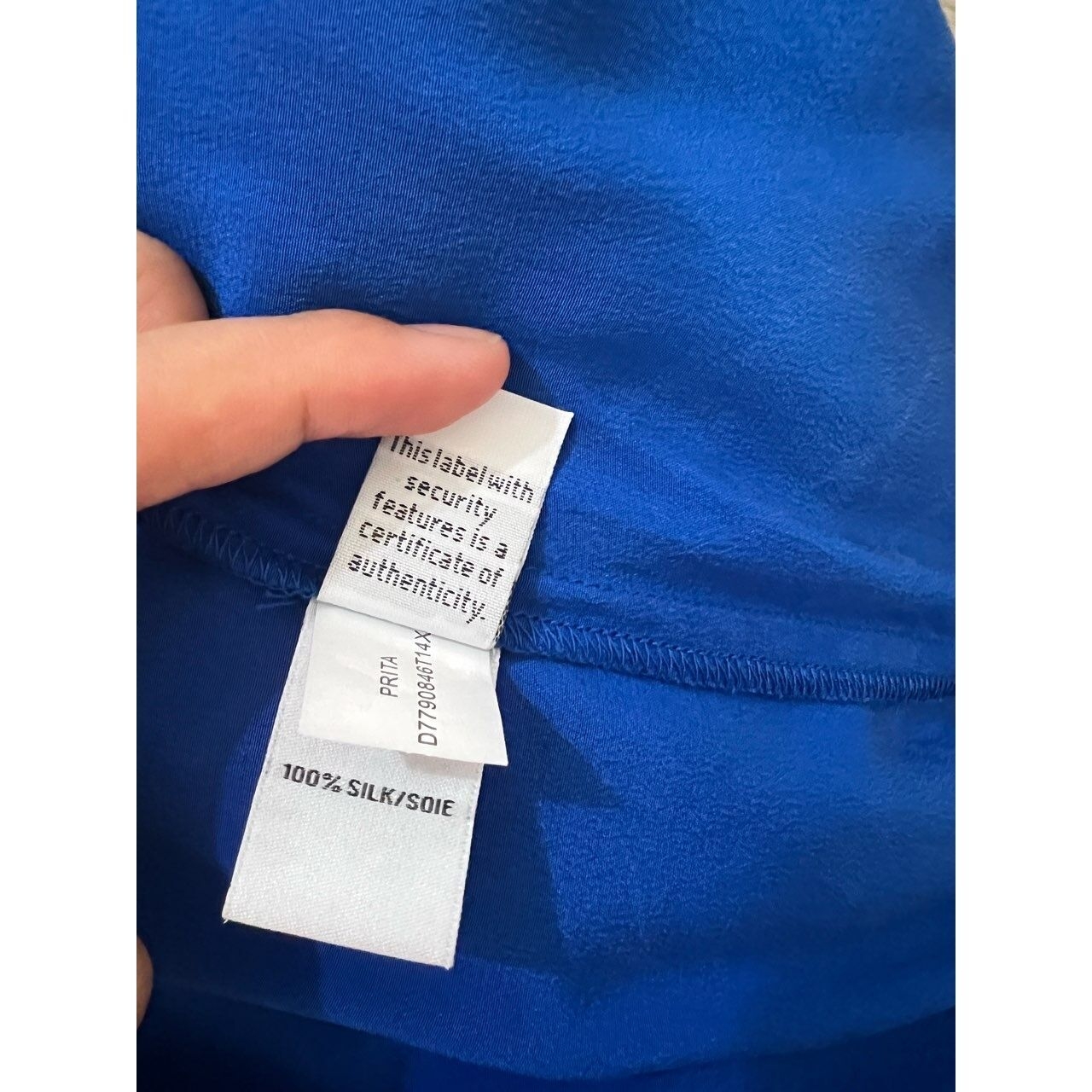 Diane Von Furstenberg Electric Blue Shirt