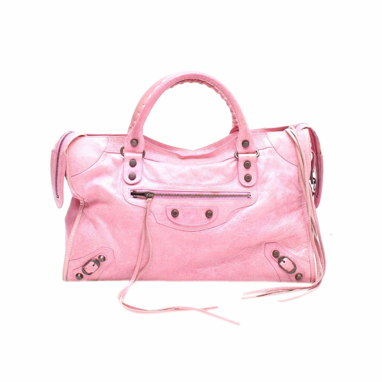 Balenciaga Pink Giant Satchel Bag