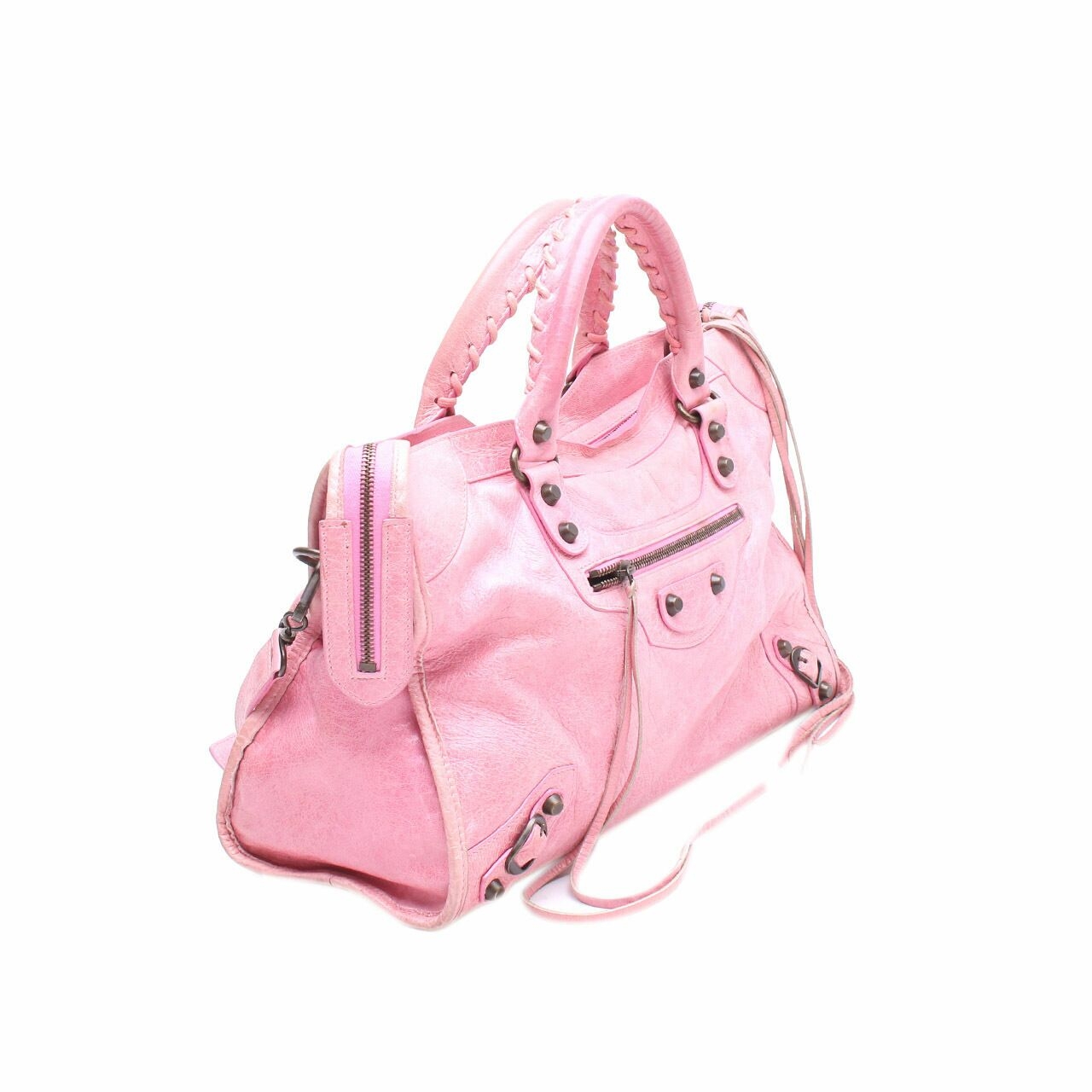 Balenciaga Pink Giant Satchel Bag