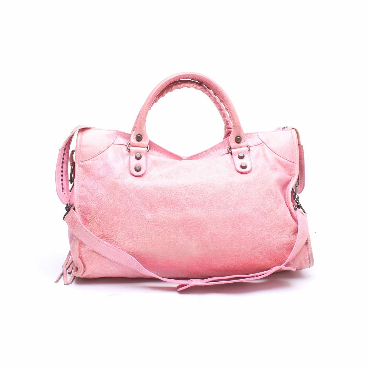 Balenciaga Pink Giant Satchel Bag