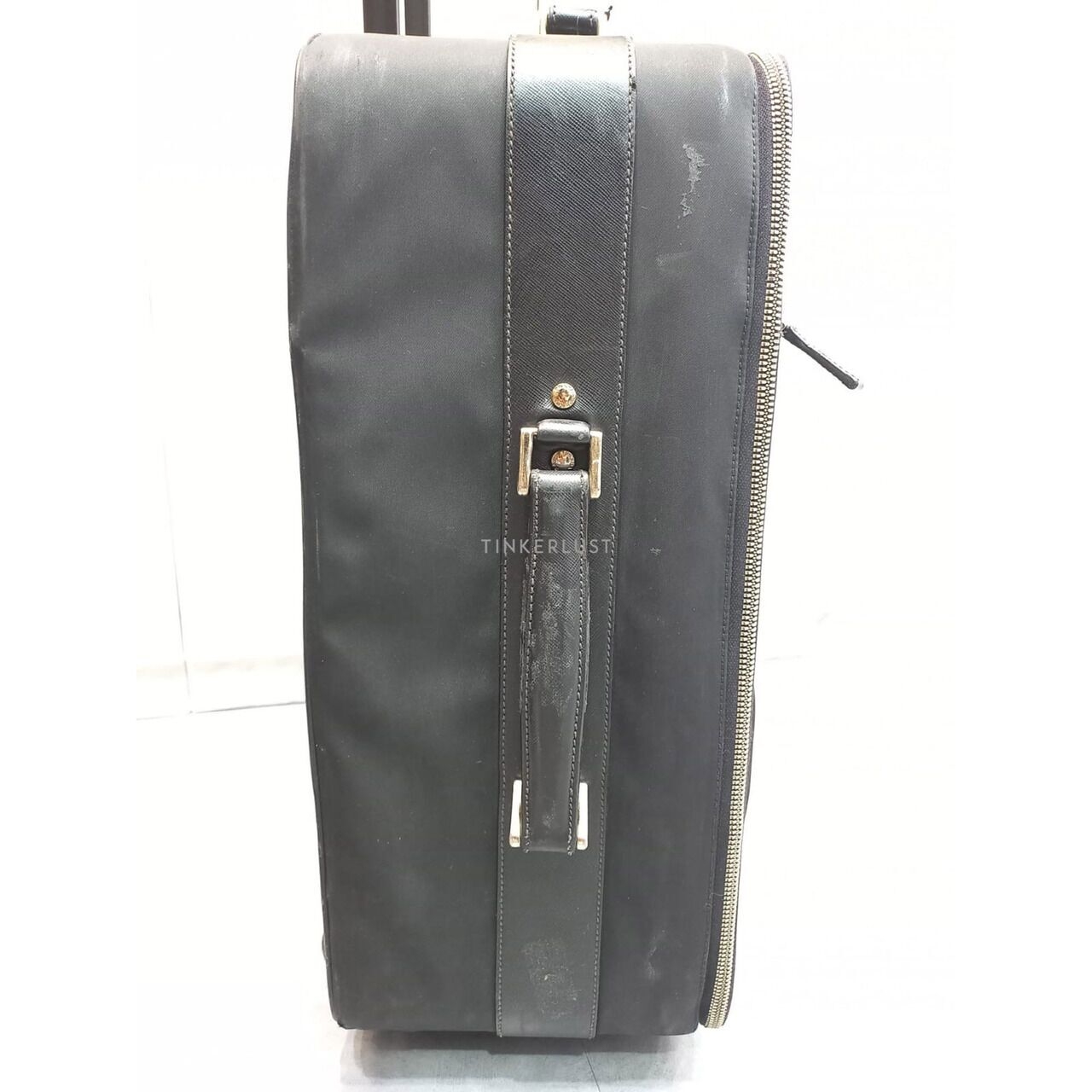 Prada Black Cabin Tessuto Nylon Rolling Suitcase