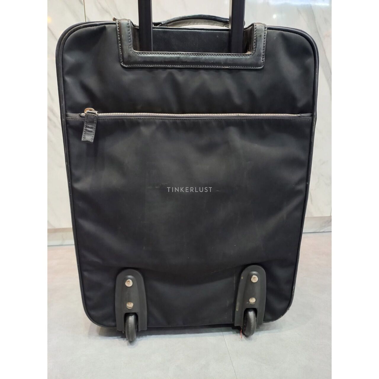 Prada Black Cabin Tessuto Nylon Rolling Suitcase