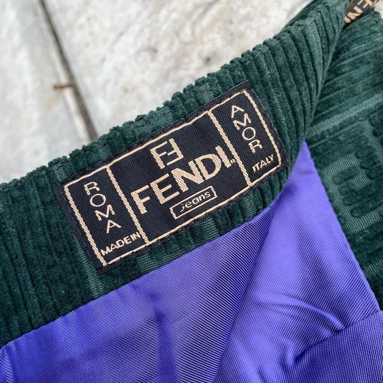 Fendi Green Rok Maxi