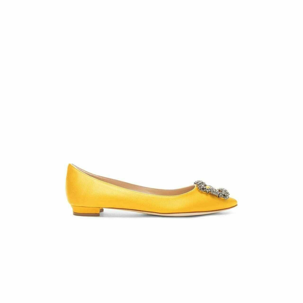 Manolo Blahnik Yellow Flats