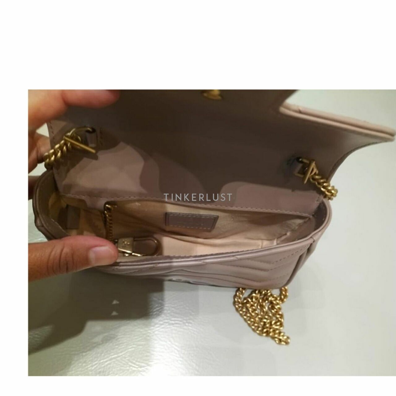 Gucci Marmont Nude Super Mini Sling Bag