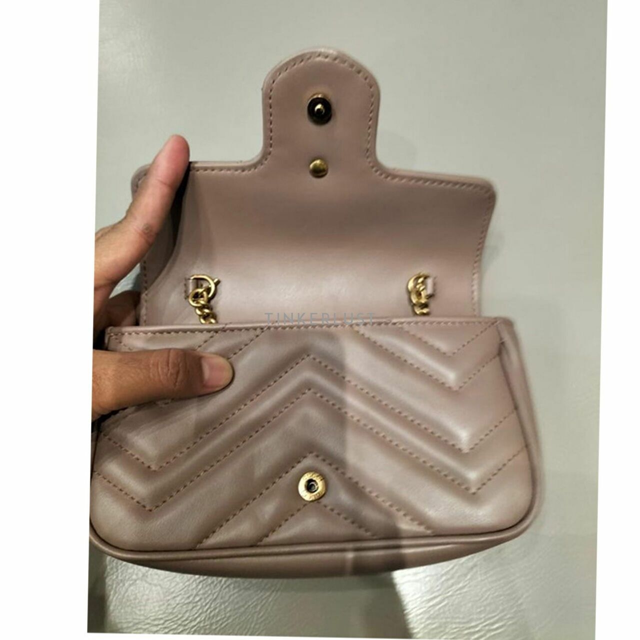 Gucci Marmont Nude Super Mini Sling Bag