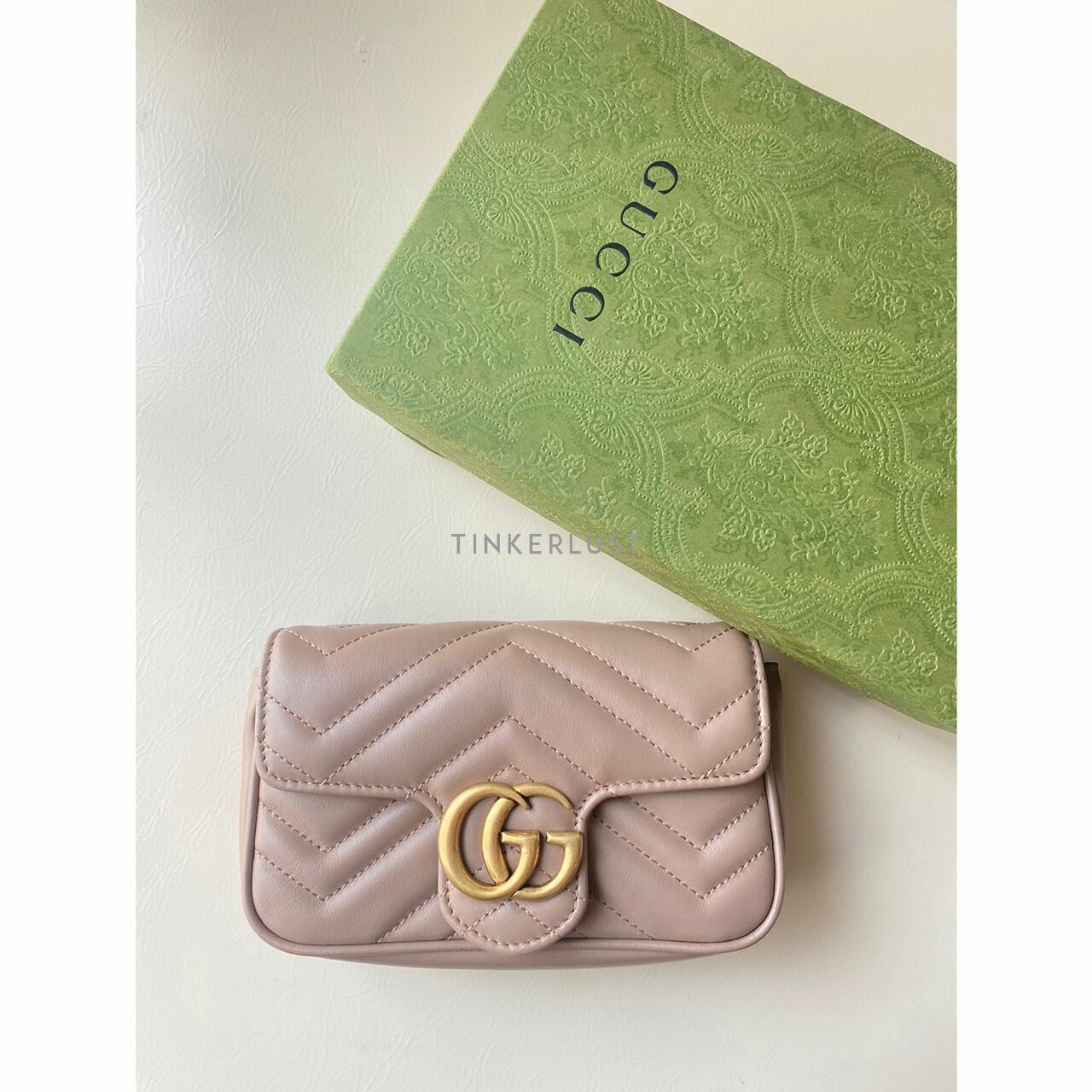 Gucci Marmont Nude Super Mini Sling Bag