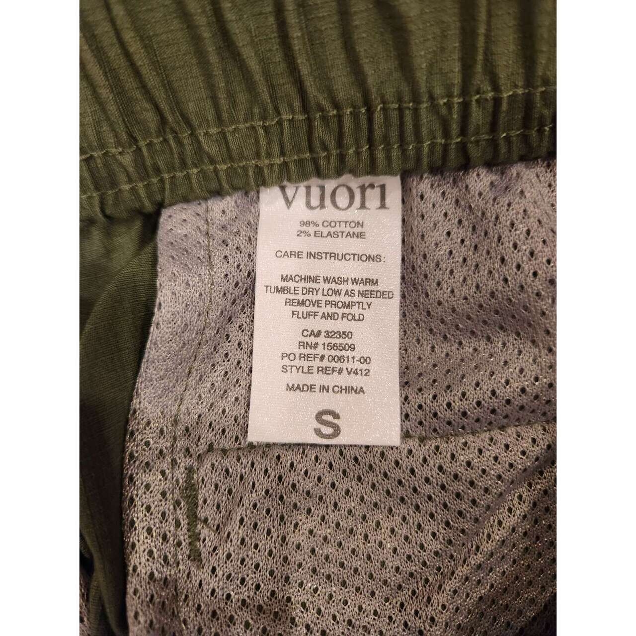 Vuori Green Ripstop Long Pants