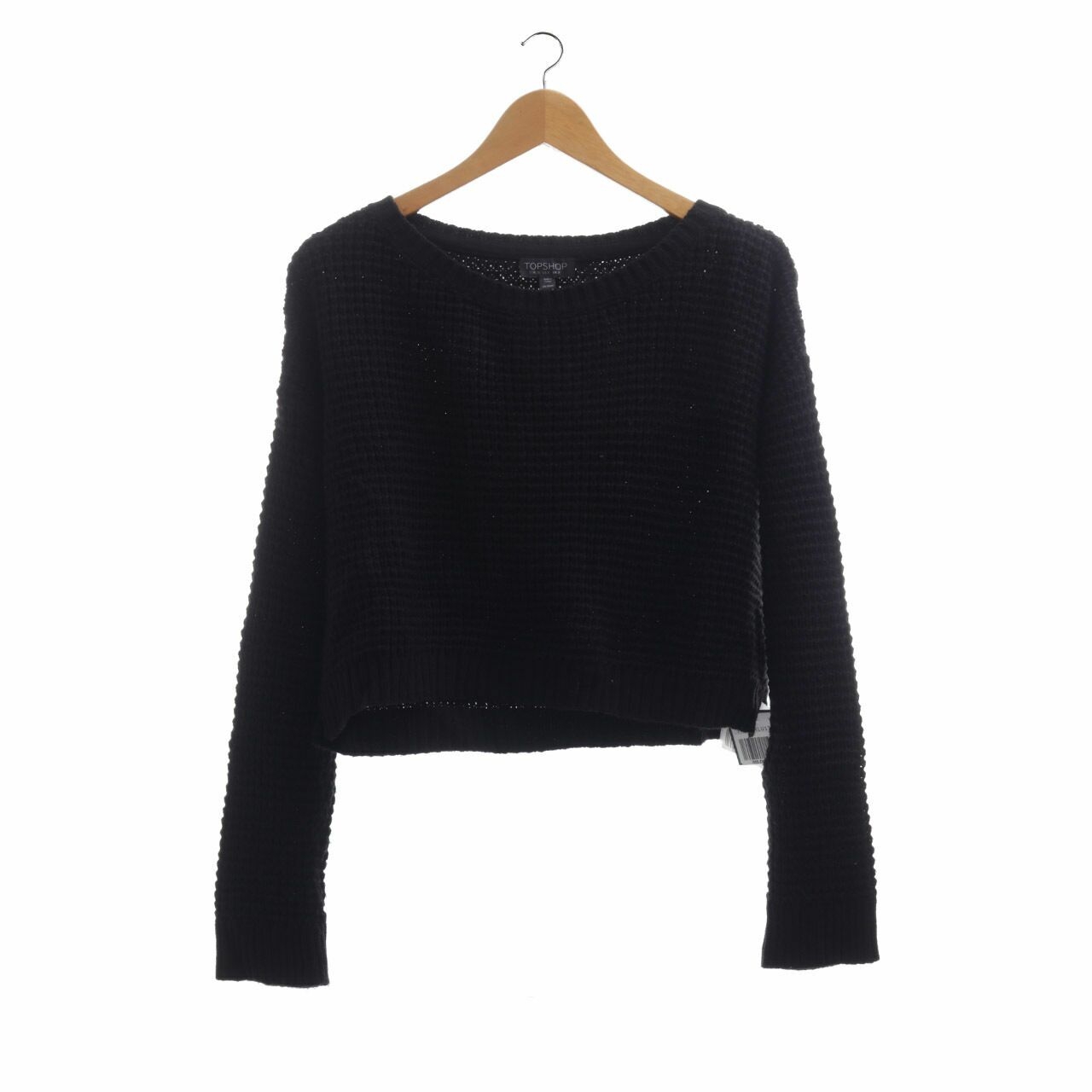 Topshop Black Crop Sweater