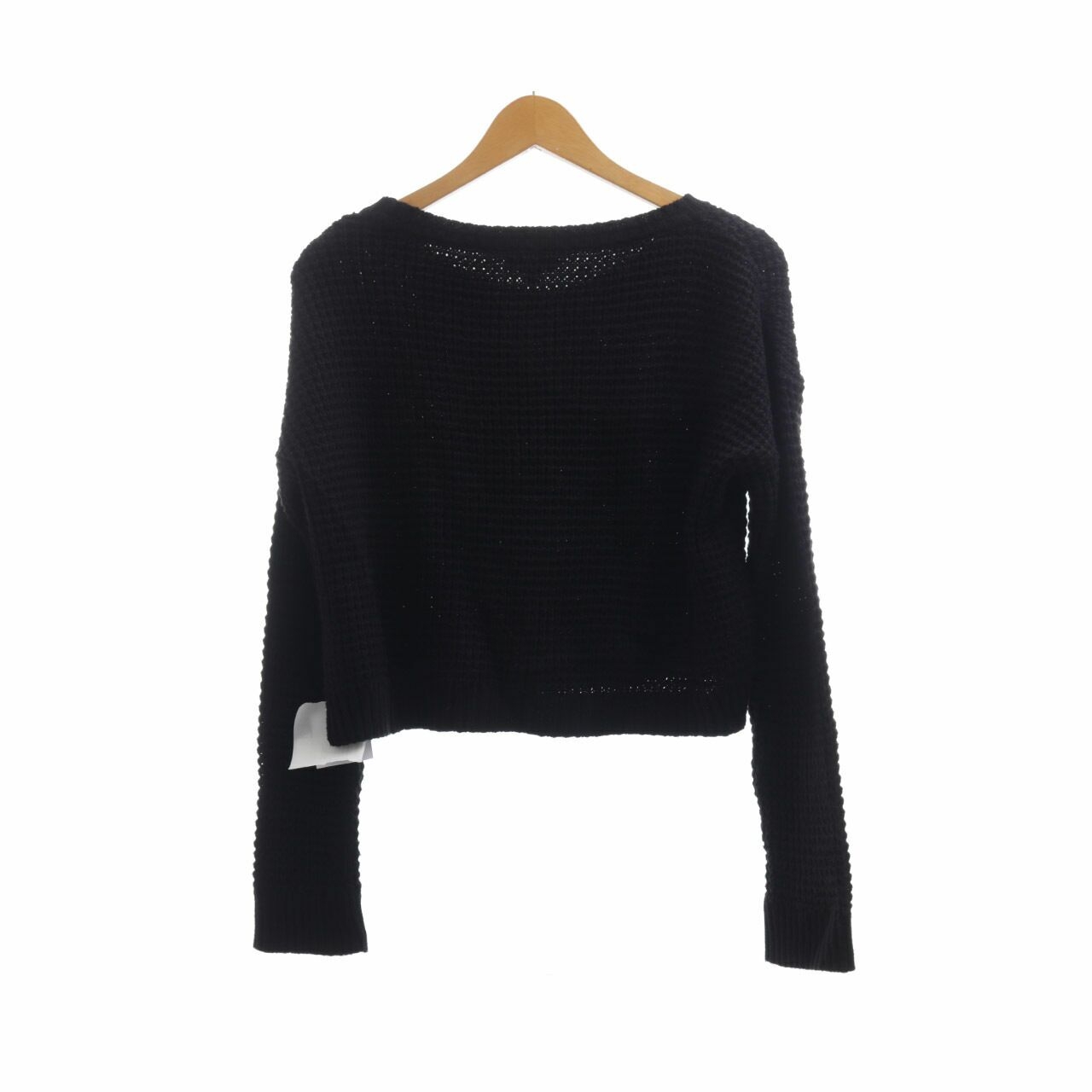 Topshop Black Crop Sweater