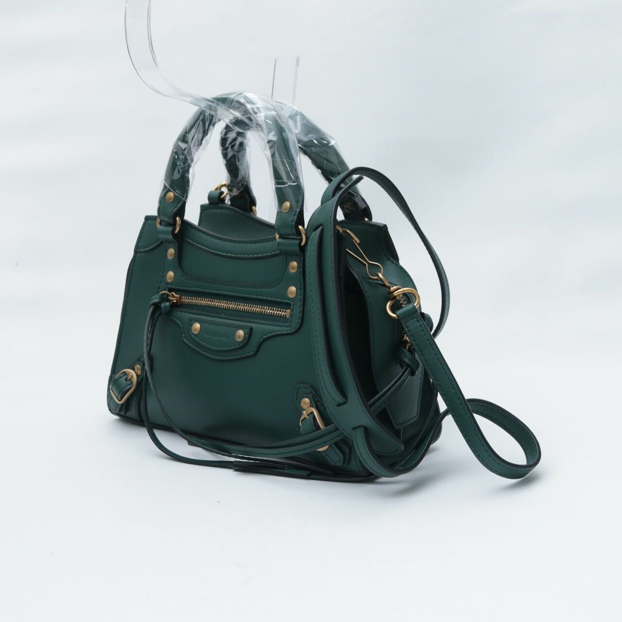 Balenciaga Neo Mini City Green Satchel Bag