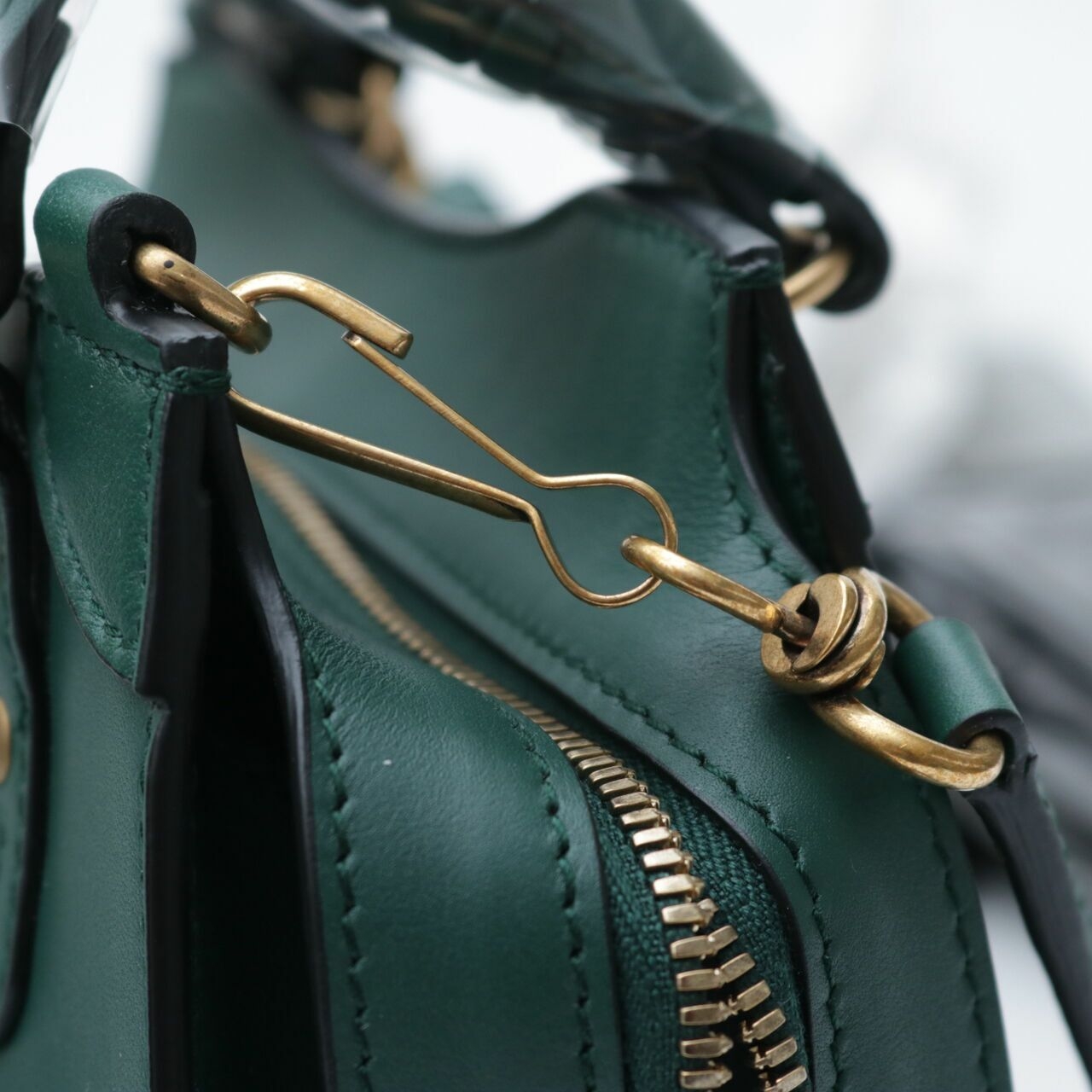 Balenciaga Neo Mini City Green Satchel Bag