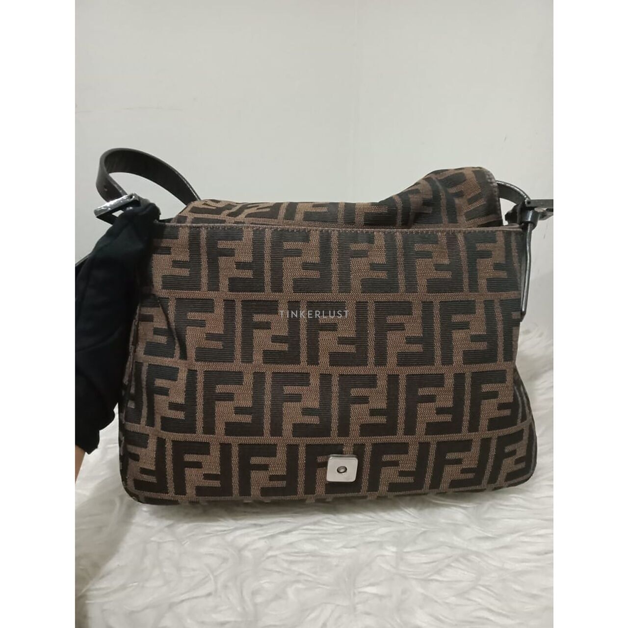 Fendi Mamma Baguette Zucca Print Shoulder Bag