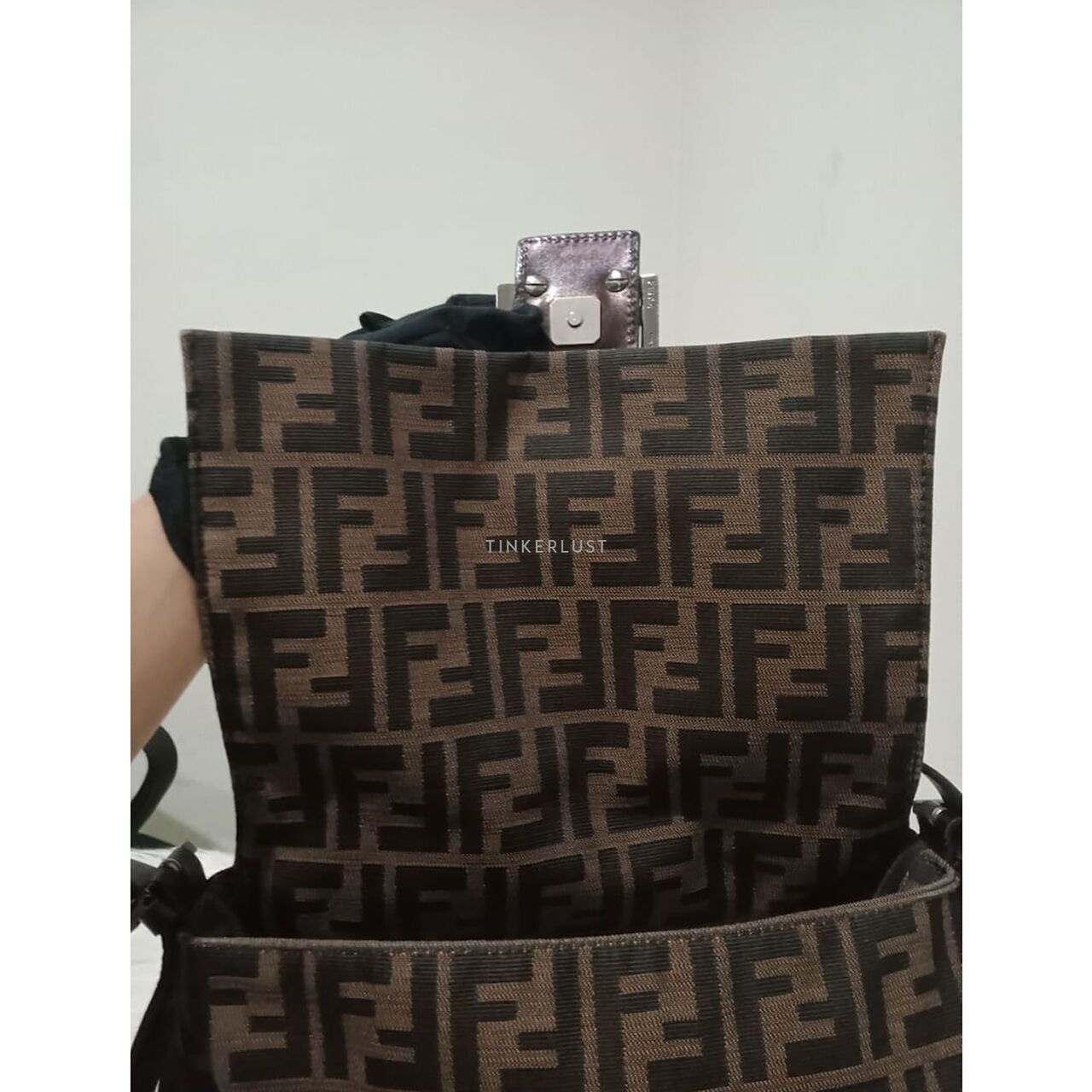 Fendi Mamma Baguette Zucca Print Shoulder Bag