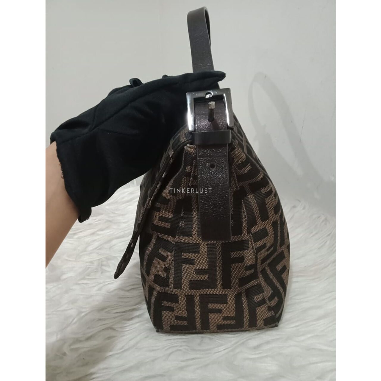 Fendi Mamma Baguette Zucca Print Shoulder Bag